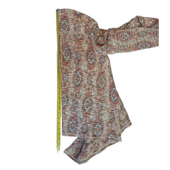 LUCKY BRAND Open Jacket Sweater Cardigan Medium Multicolor Southwestern Boho EUC - Picture 12 of 15